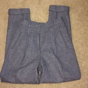 Clifford & Wills Grey Wool Pants with cuff